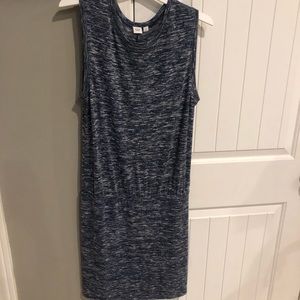 Gap Blue marbled knit dress